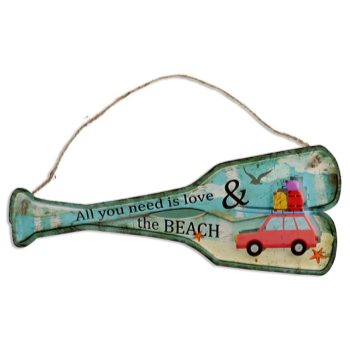 Image de METAL LOVE AND BEACH SIGN 