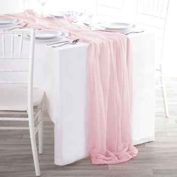 Image de Fabric Table Runner 10' - Blush