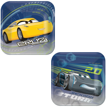 Image de DISNEY CARS 3 Square Plates 7"