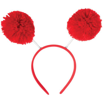 Picture of Red Pom Pom Headbopper 