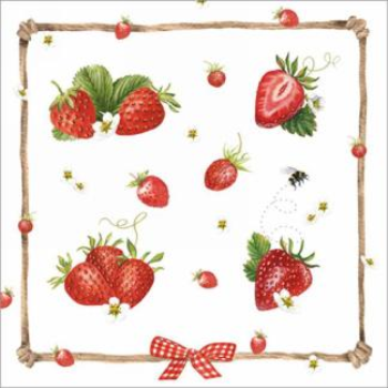 Picture of BUNCH OF STRAWBERRIES - LUNCHEON NAPKINS