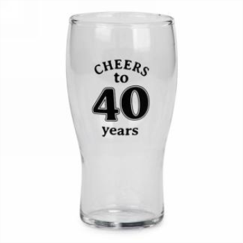 Picture of 40th BEER GLASS 