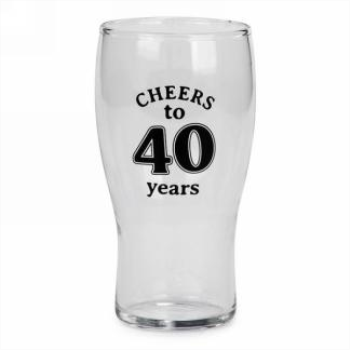 Image de 40th BEER GLASS 