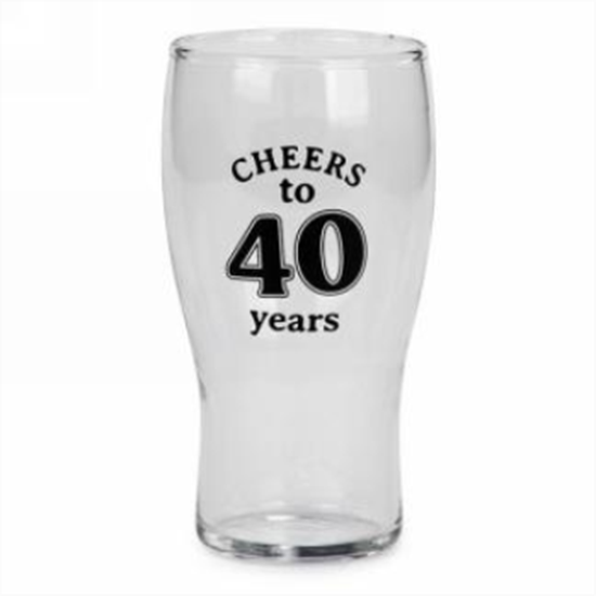 Image sur 40th BEER GLASS 