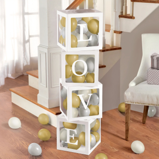 Image sur Decor - Love Balloon Boxes with Balloons