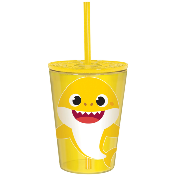 Image de Baby Shark Tumbler with Straw and Lid