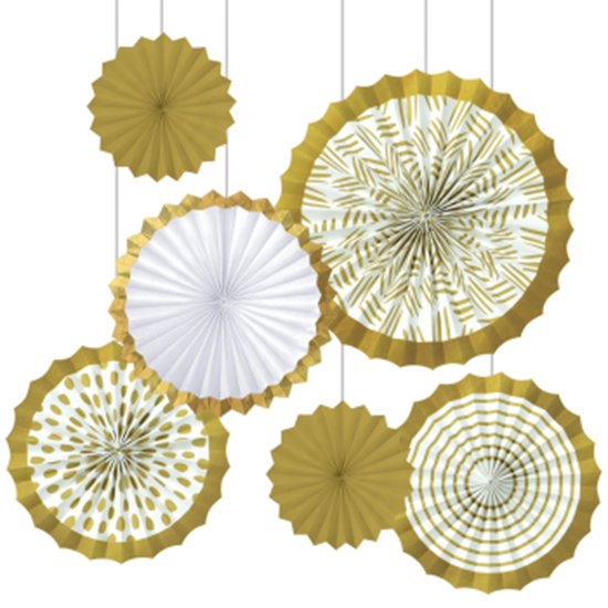 Image sur Gold Motifs Fan Decorating Kit