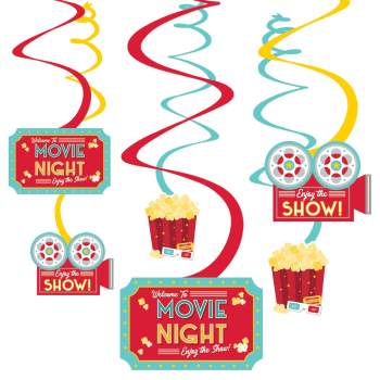 Image de Movie Night Swirl Decorations