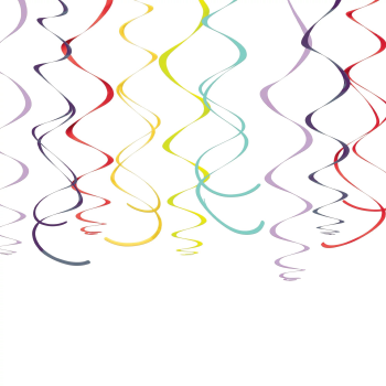 Image de Rainbow Plastic Swirl Decoration