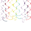 Picture of Rainbow Plastic Swirl Decoration