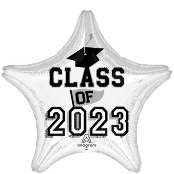 Picture of 18'' FOIL - CLASS OF 2023 WHITE STAR
