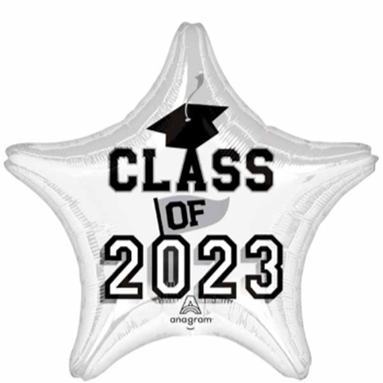 Image sur 18'' FOIL - CLASS OF 2023 WHITE STAR
