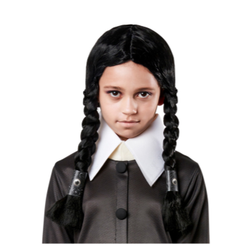 Image de WEDNESDAY - ADDAMS FAMILY WIG - CHILD