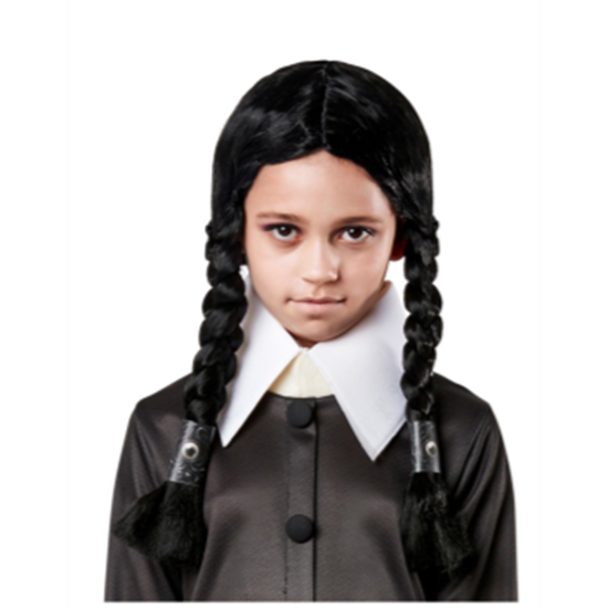 Image sur WEDNESDAY - ADDAMS FAMILY WIG - CHILD