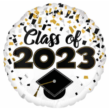 Picture of 18'' FOIL - CLASS OF 2023 CONFETTI