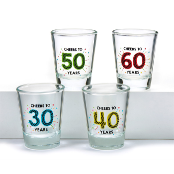 Image de GIFTLINE - BIRTHDAY SHOT GLASS - ASSORTED AGES