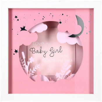 Picture of GIFTLINE - BABY GIRL SHADOW BOX FRAME