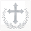 Picture of TABLEWARE - CROSS BEVERAGE NAPKINS - HOT STAMPED