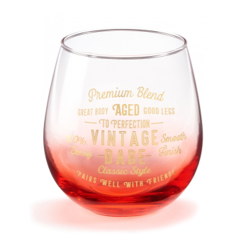 Image de GIFTLINE - "VINTAGE BABE" STEMLESS WINE GLASS 16oz