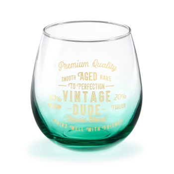 Image de GIFTLINE - "VINTAGE DUDE" STEMLESS WINE GLASS 16oz