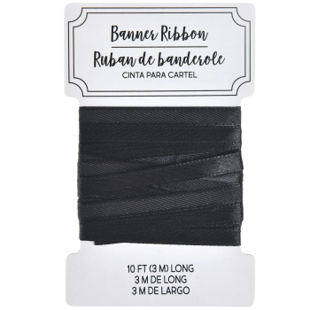 Image de DECOR - RIBBON BLACK 10' LONG