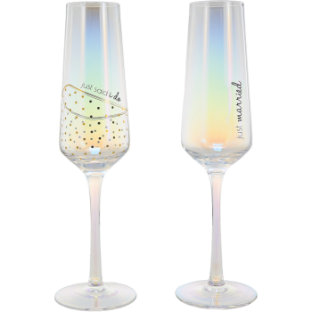 Image de GIFT LINE - I DO 8oz TOASTING FLUTE SET