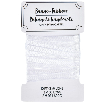 Image de DECOR - RIBBON WHITE 10' LONG