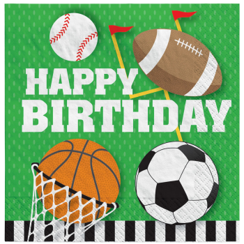 Image de SPORTS - ALL STAR BIRTHDAY LUNCHEON NAPKIN