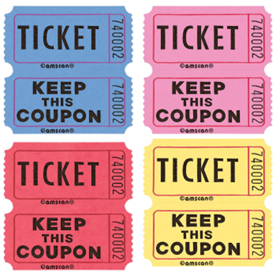Image sur Double Ticket Roll - ASSORTED