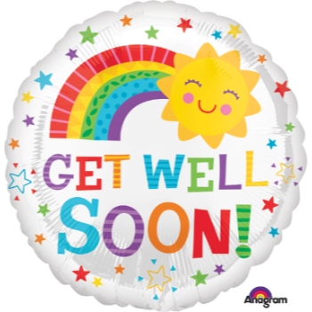 Picture of 18" FOIL - GET WELL HAPPY SUN
