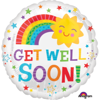 Image de 18" FOIL - GET WELL HAPPY SUN