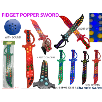 Image de WEAPONS - POPPER - BLOCKY SWORD W/LIGHT UP 22"