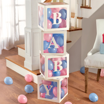 Picture of DECOR - Pop Up Baby Blocks with 5" Balloons