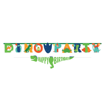 Image de DINO BLAST - Dino-Mite Personalized Jumbo Letter Banner Kit