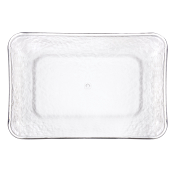 Picture of SERVING WARE - Hammered Clear Rectangular Tray