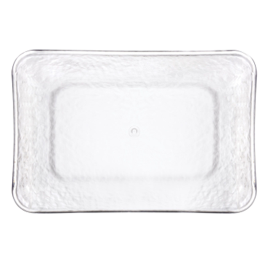 Image sur SERVING WARE - Hammered Clear Rectangular Tray