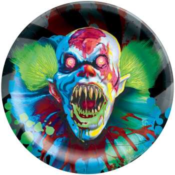 Picture of Tableware - Creepy Carnival Blacklight 6 3/4" Round Plates