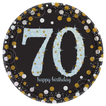 Picture of SPARKLING CELEBRATION 70 -  9" PRISM PLATE         