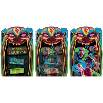 Image de Decor - Creepy Carnival Blacklight Lenticular 12"x18"
