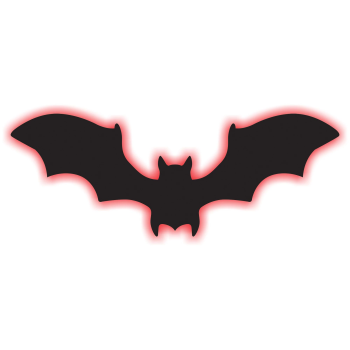 Image de DECOR - Light-Up Bat Sign 16"