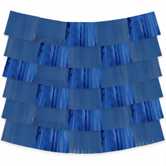 Picture of ROYAL BLUE FOIL FRINGE BACKDROP 