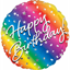 Image de 18" FOIL - BIRTHDAY OMBRE STARS AND CONFETTI