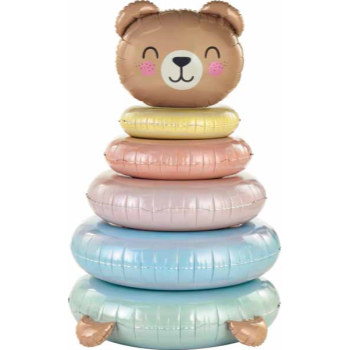 Picture of AIRLOONZ -  TEDDY STACKER - AIR FILLED