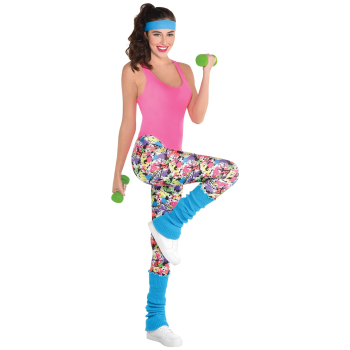 Picture of 80'S - EXERCISE COSTUME KIT - SMALL/MEDIUM