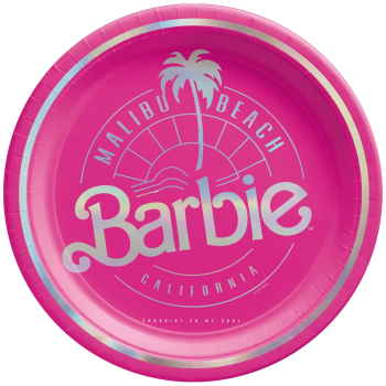 Image de Barbie - Malibu Barbie 7" Round Metallic Plates