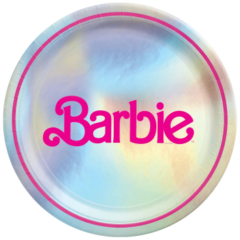 Picture of Barbie - Malibu Barbie 9" Round Metallic Plates