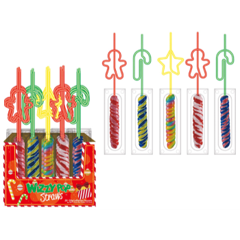 Picture of CANDY - CHRISTMAS CRAZY TWIST POP STRAWS