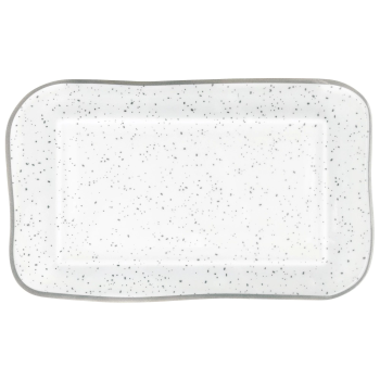 Image de Large Melamine Rectangular Platter - Silver Speckle