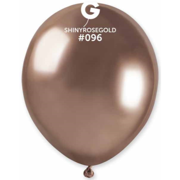 Picture of 5" SHINY ROSE GOLD LATEX BALLOONS - GEMAR