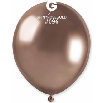 Image de 5" SHINY ROSE GOLD LATEX BALLOONS - GEMAR